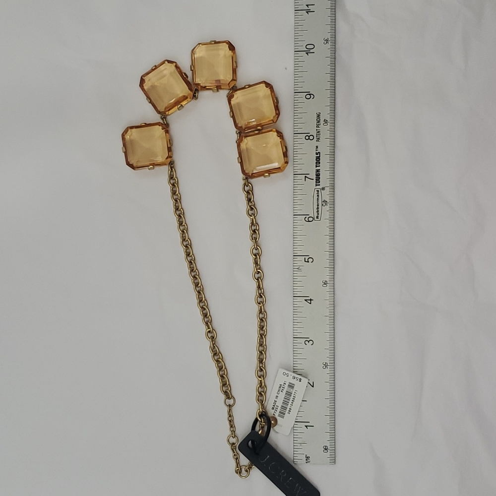 J. Crew Chucky faux amber & Gold necklace - Picture 13 of 13